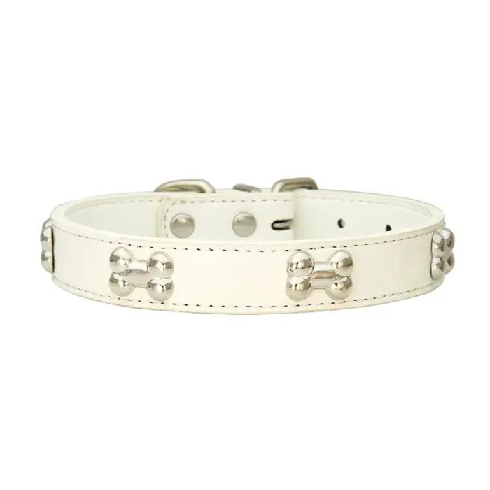Sangle de cou en cuir Sophia pour chien de compagnie, collier pour chiot, colliers pour petits et gr