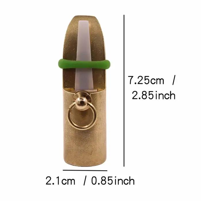 Sifflet appel cerf métal multifonction son puissant pour chasse randonnée urgences extérieures