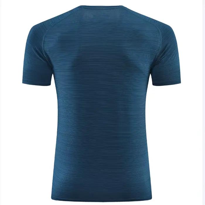 T-shirt de Sport à manches courtes pour homme, séchage rapide, respirant, pour entraînement, course