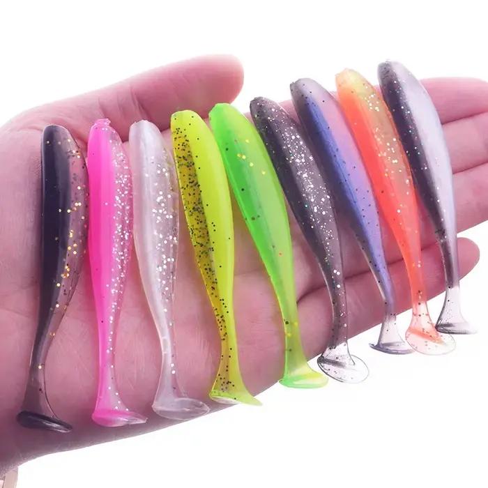 Leurre en silicone souple Proleurre avec crochets et rainures pour pêche en mer, plage, lac, rivière, étang et réservoir