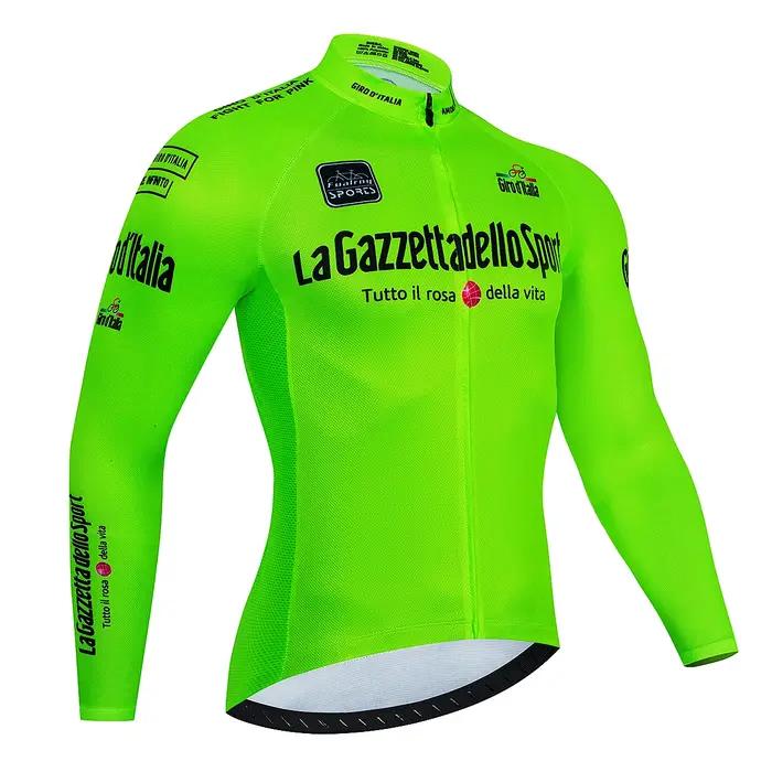 Maillot de cyclisme Premium à manches longues, sweat-shirt, combinaison de cyclisme, uniforme de course à séchage rapide, vêtements de vélo pour équipe d'automne