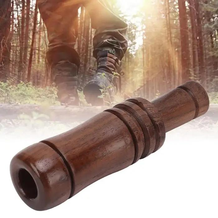 Sifflet de Chasse Leurre en Bois YTYIN Appel d'Oiseau Canard Chêne Brun Accessoire de Chasse pour Amateurs de Nature Occasions Spéciales