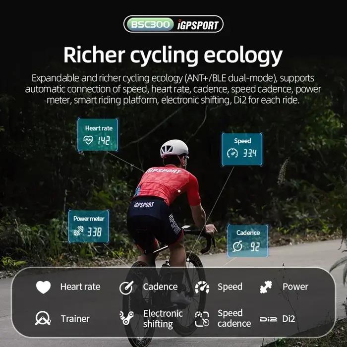 IGPSPORT Bsc300 Gps ordinateur de vélo compteur de vitesse sans fil Navigation GPS ANT capteur de Ca