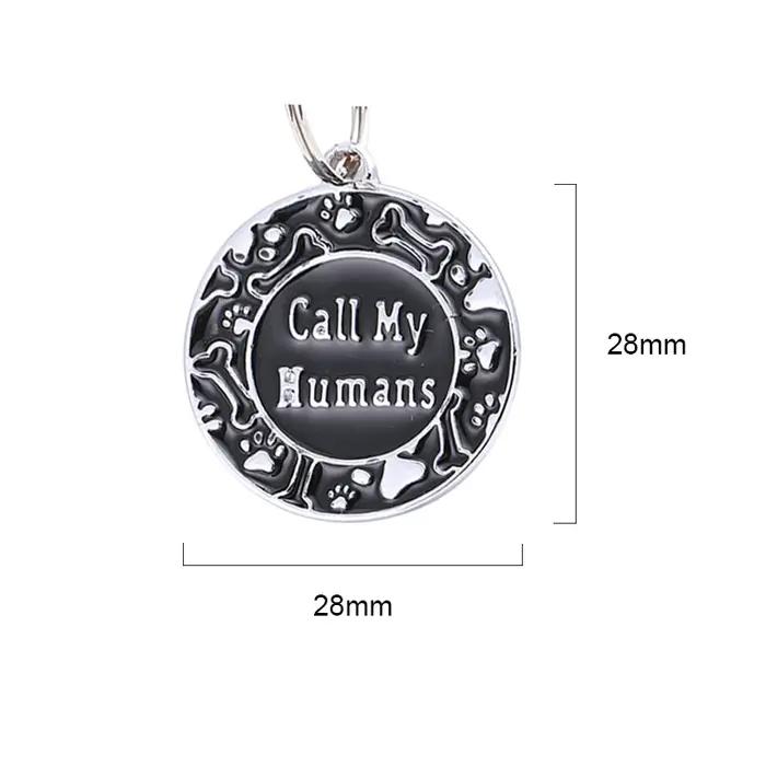 Étiquette d'identification de chien de compagnie gravée gratuitement, étiquette d'identification personnalisée pour chat et chiot, accessoires de collier de chien de compagnie, étiquettes de nom Anti-