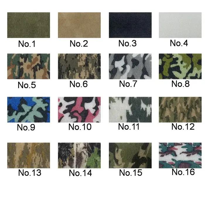 Bandage élastique auto-adhésif non tissé, bande de pouce de Sport, enveloppe de Camouflage tactique,