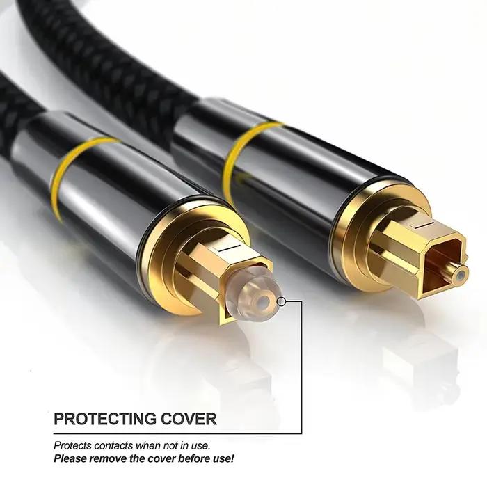Câble Audio optique câble à fibres optiques numérique Toslink 1m 5m 10m câble Coaxial SPDIF pour amplificateurs lecteur câble de barre de son PS4