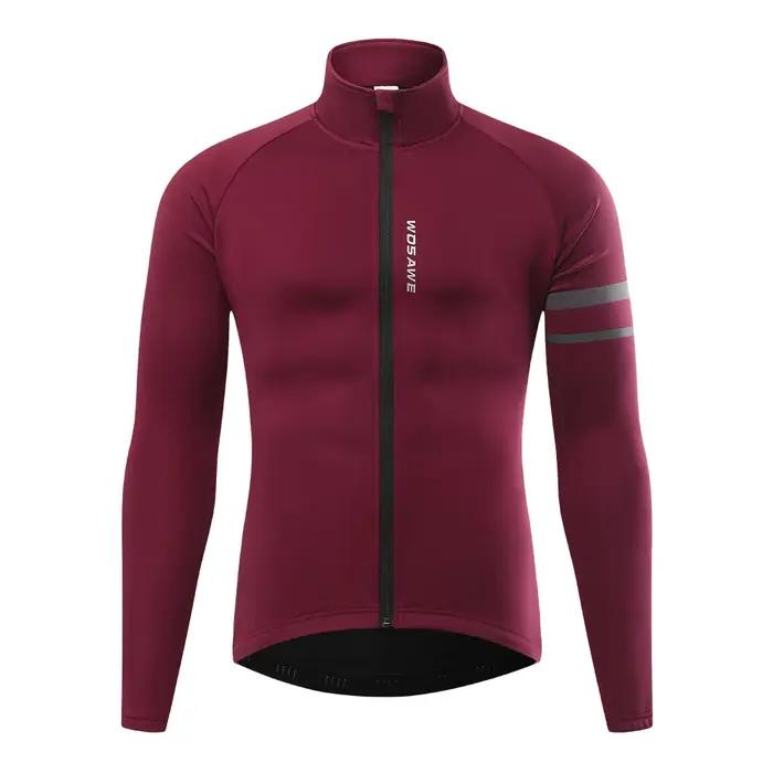 WOSAWE hiver hommes veste de cyclisme imperméable coupe-vent thermique polaire vélo maillot vtt route