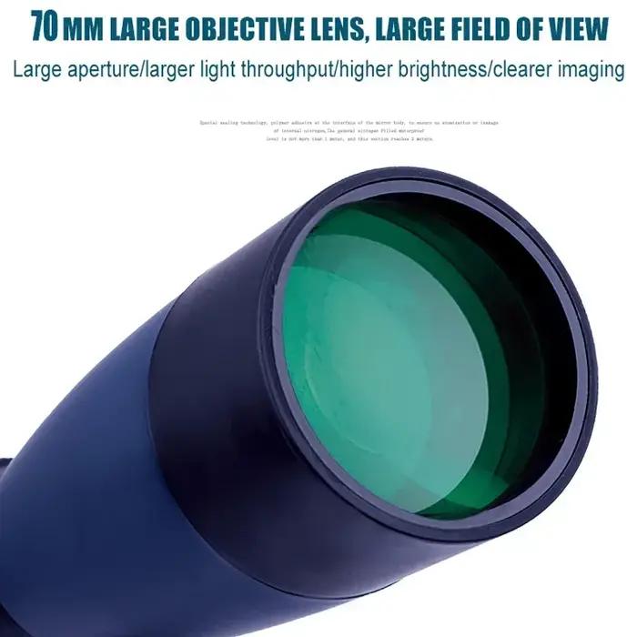 Spotting scope 25-75x70 HD zoom monoculaire - Télescope BAK7 étanche observation tir ornithologie