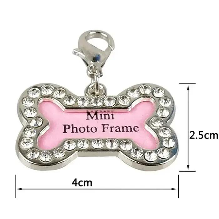 Collier pendentif en os argenté pour chien