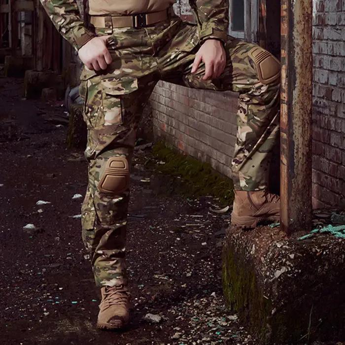 Pantalon combat camouflage cargo tactique entraînement - Survêtement chasse trekking multicam outdoor