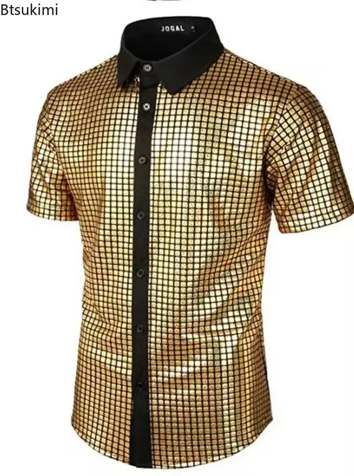 Nouvelle Chemise Homme 2026 Style Disco Années 70 Hippie