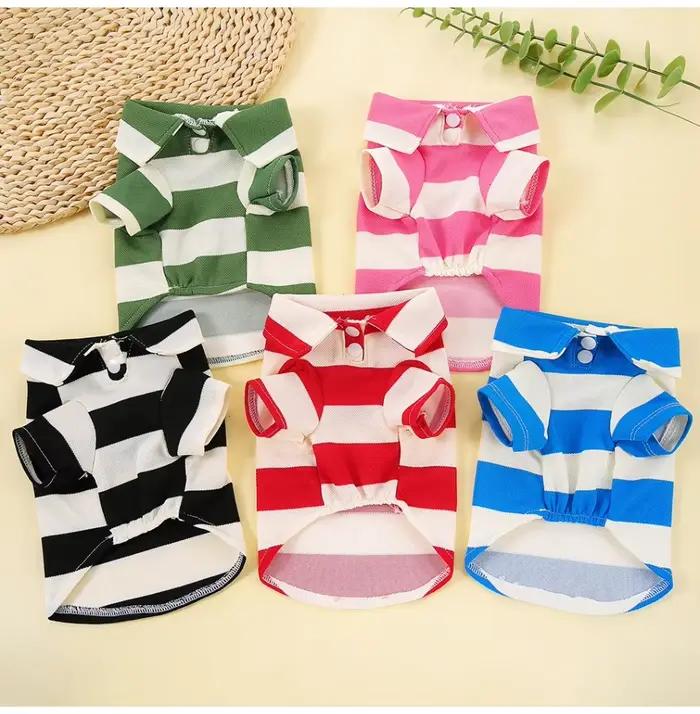 Polo pour chien, vêtements pour chien, vêtements décontractés d'été pour petits et grands chiens, chats, t-shirt, costumes pour chihuahua, pug, chemises pour Yorkshire
