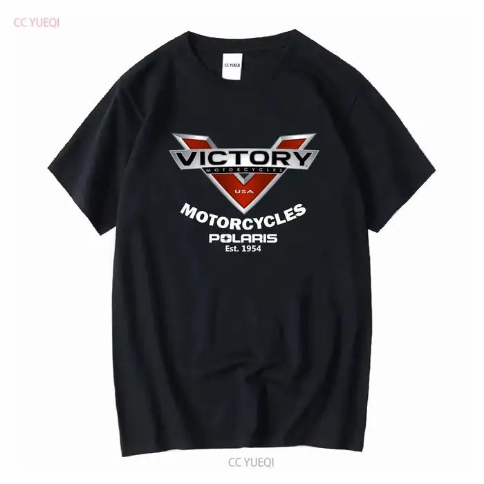 Victory Motorcycles American Logoo T-shirt vintage délavé, haut tendance pour tous les jours, unisex