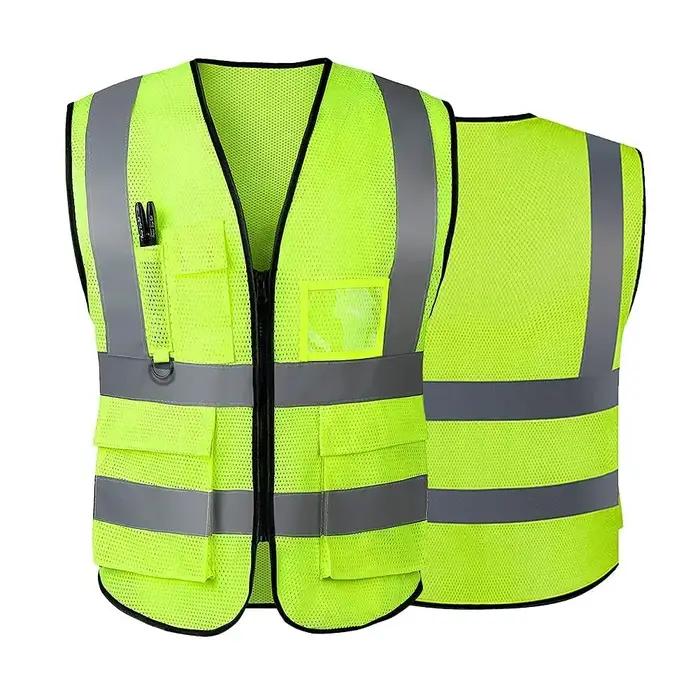 Veste de sécurité haute visibilité avec logo personnalisable pour homme uniforme de moulage veste de signalisation vêtement de tous les jours lex cavalier géologie motrice