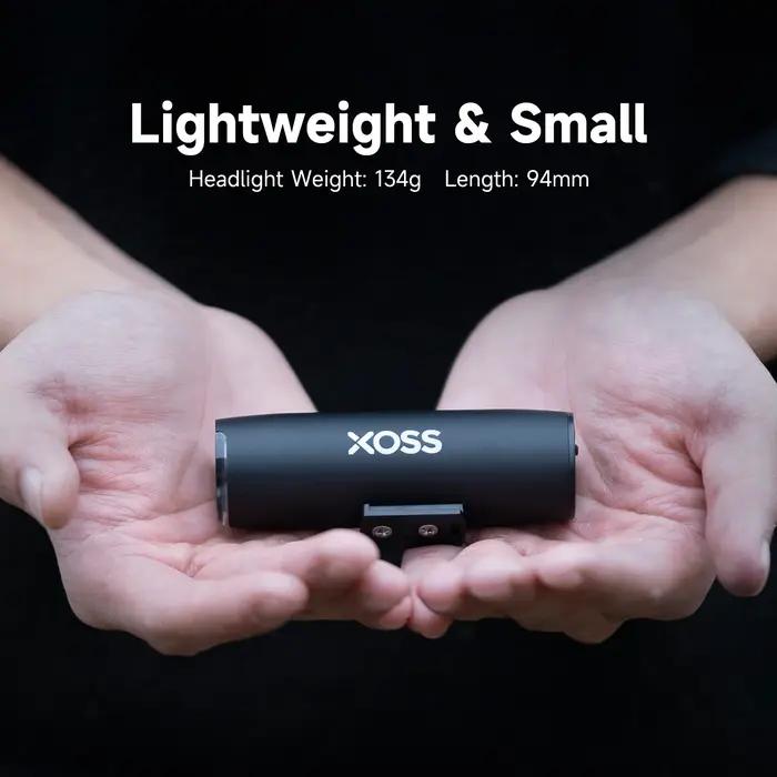 XOSS-Lampe de poche ultralégère pour vélo, lampe de sauna pour vélo, lampe frontale pour VTT, lampe