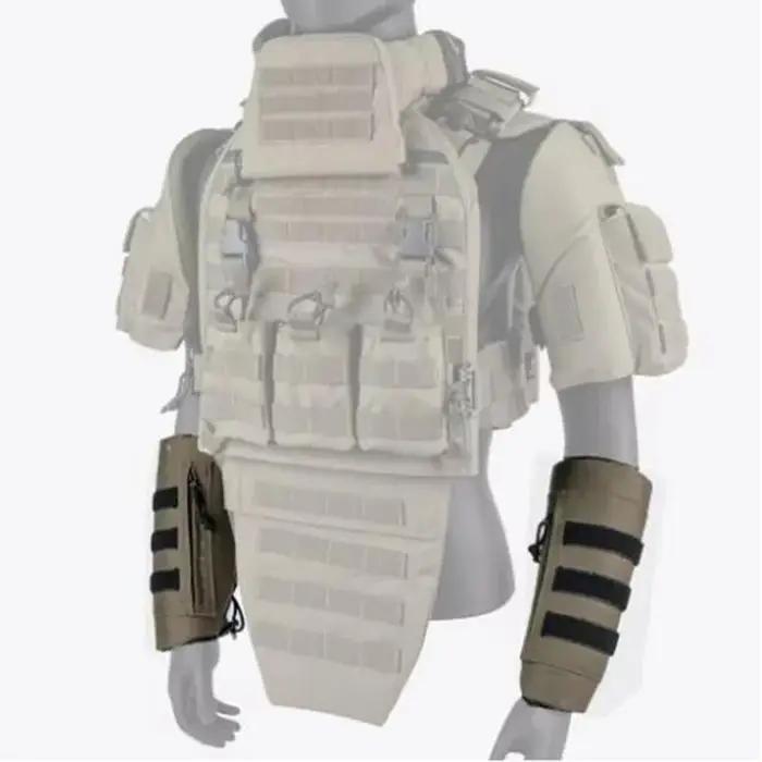 Armures tactiques unisexes solides pour avant-bras et jambes protection outdoor chasse randonnée style moderne sécurité耐用防护战术护臂和护腿,适用于户外活动、狩猎和远足,现代风格安全防护