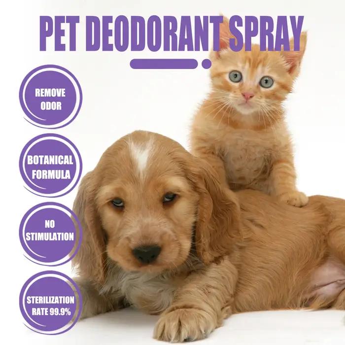 Spray éliminateur d'odeurs pour animaux de compagnie