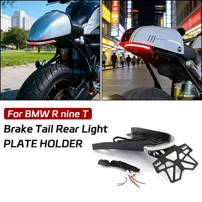 Plaque d'immatriculation LED pour BMW R9T avec Feux Arrière et Clignotants Blancs Style Urbain Occasions Spéciales