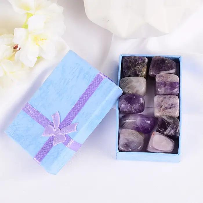 10 pièces/ensemble pierre naturelle caída 15-20mm mélange roche et Quartz Rose perle Chakra cristal