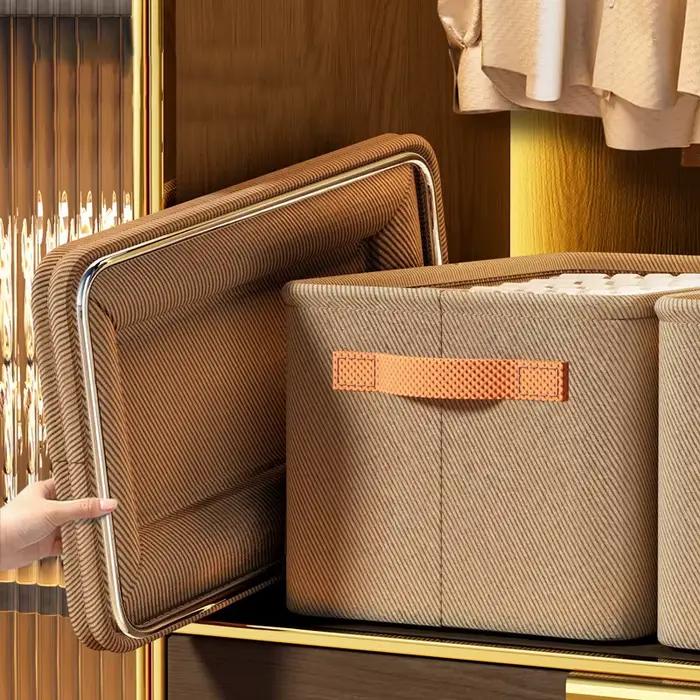 Organisateur de vêtements épais, armoires de rangement pour pantalons et pulls, tiroirs, boîte de rangement pour jeans, garde-robe, organisateurs de vêtements