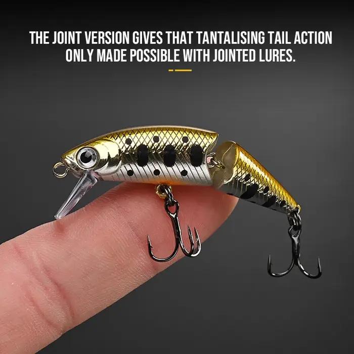 Leurre BLUX DR. Minnow Joint 50S 50mm - Swimbait coulant 3.2g pour brochet perche truite, leurre dur pêche