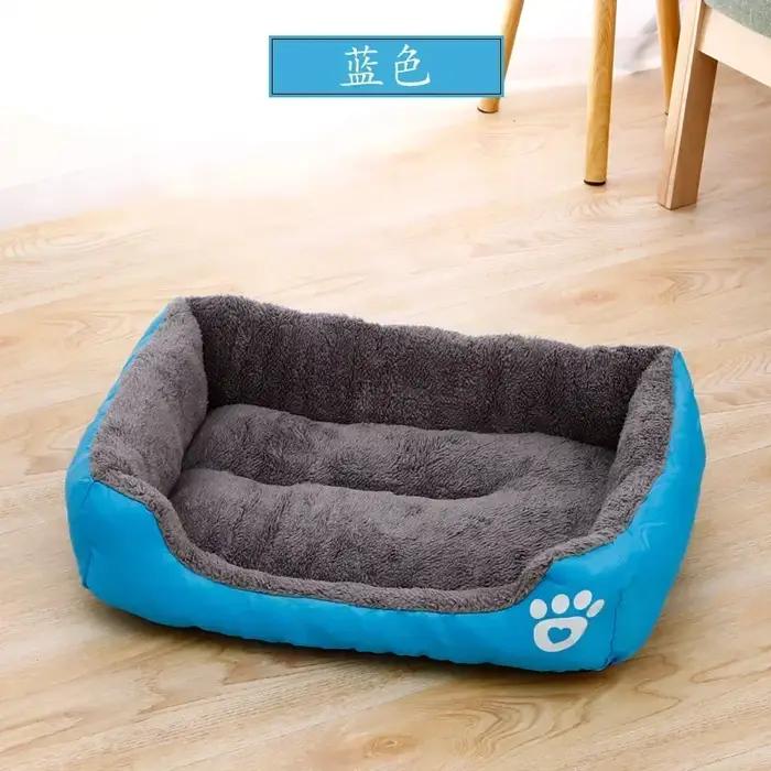 Lit de chien en coton douillet pour petites et grandes races, maisonnette chaude et confortable pour animaux de compagnie, pour chiens et chats de toutes tailles