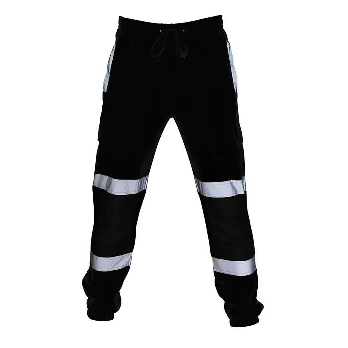 Pantalon de haute visibilité pour hommes, style safari avec bandes réfléchissantes pour chasse de nuit et sécurité quotidienne