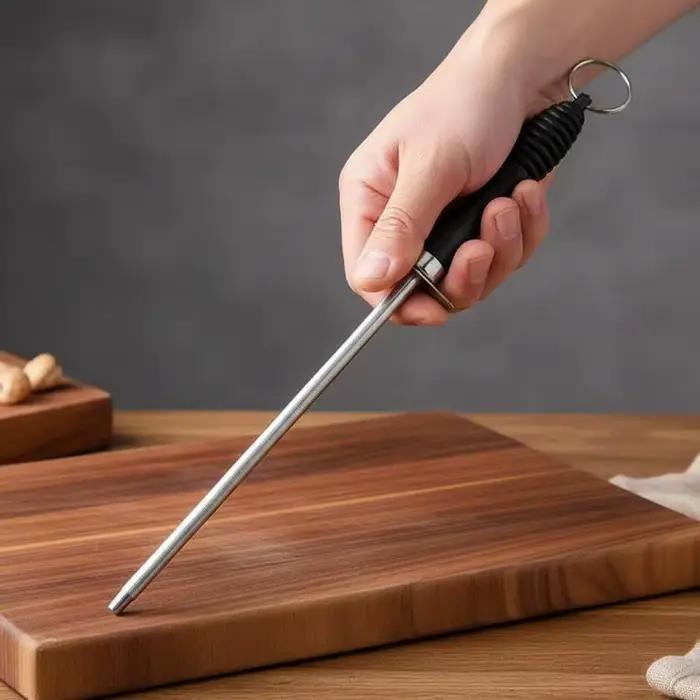 Aiguiseur de couteaux professionnel en acier au carbone avec poignée en ABS pour maintenir vos ustensiles de cuisine en parfait état occaSIONS SPECIALES