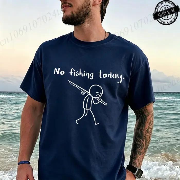 T-shirts imprimés pêcheur pour homme, t-shirt décontracté, t-shirt respirant d'été, vêtements de pêche, t-shirt décontracté pour homme, hauts, cadeaux