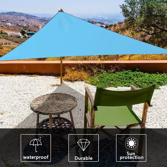 Bâche de Camping Étanche et Léger Abri Solaire UV pour Nuits en Plein Air Tente Triangle