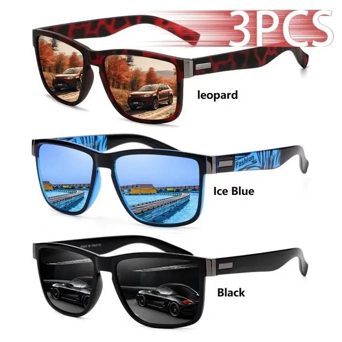 Lunettes de soleil carrées classiques UV400 pour hommes et femmes