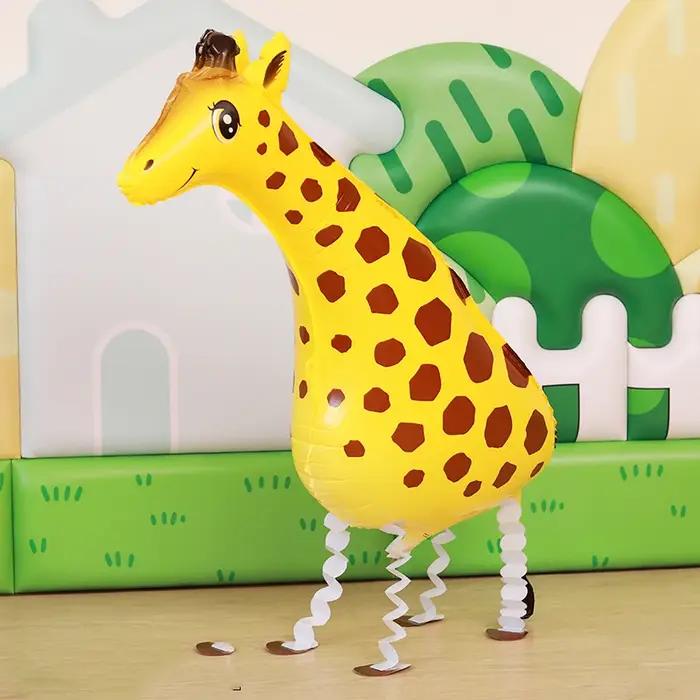 Ballons Animaux Mignons en Aluminium pour Enfant, 1 Pièce, Décor Joyeux Anniversaire, Cadeaux de ixPréChristophe, Girafe, Kangourou, Pen EcolDuck, Chien