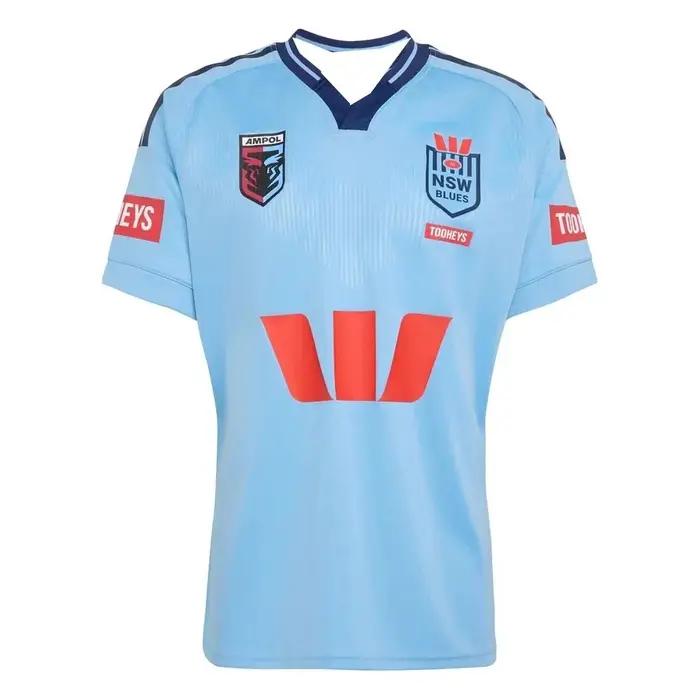 Nouveau maillot de rugby 2026 de l'équipe bleue de Nouvelle-Galles, chemise de culture des supporter