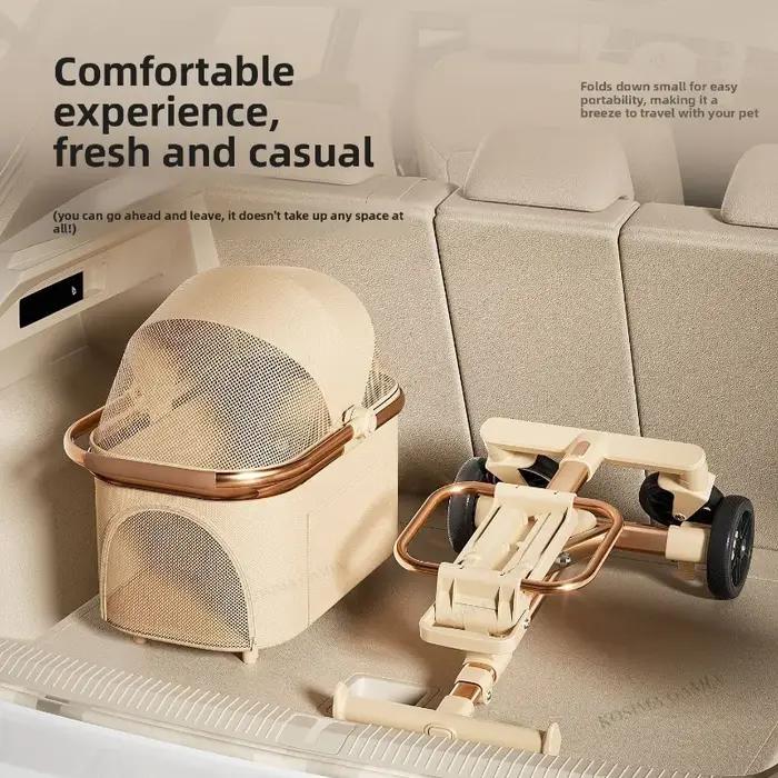 Nouvelle poussette pour animaux de compagnie séparable