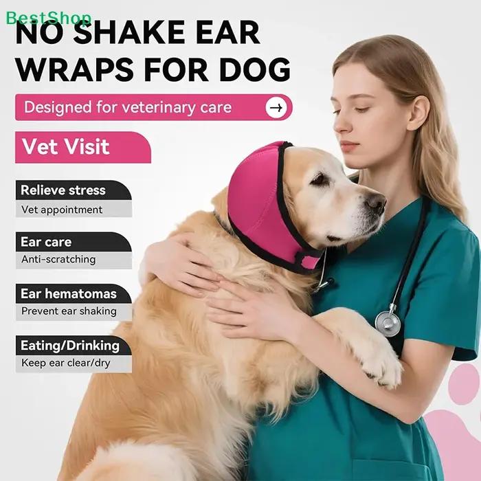 〔R〕Protège-oreilles pour chien (épaissis) pour le bruit et le bain - Protection imperméable avec capuche apaisante