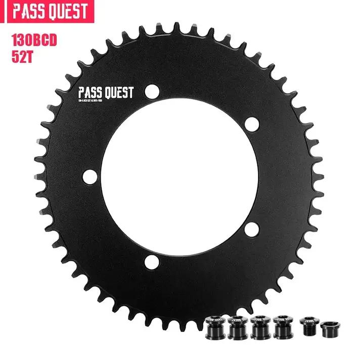 PASS QUEST 130BCD plateau 5 griffes disque fermé rond/ovale 42/44/46/48/50/52/54/56/58/60T pour pédalier de vélo SRAM