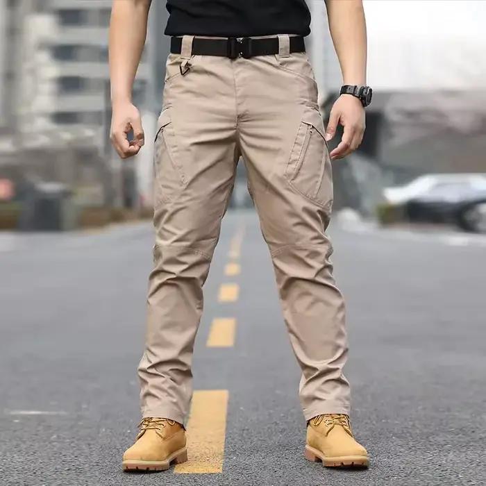 Pantalon cargo tactique militaire été pour chasse et randonnée - Homme résistant multi-poches