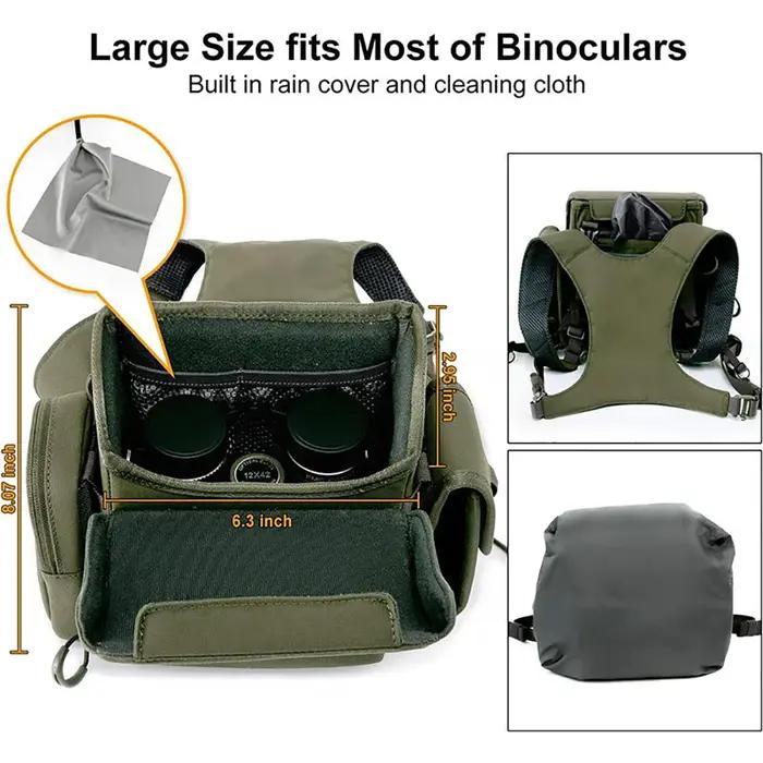 Sac poitrine étanche pliable multi-poches rangement jumelles télescope randonnée escalade extérieur