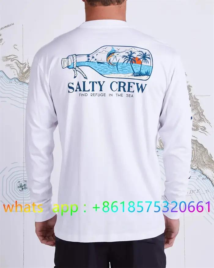 T-shirt de pêche à manches longues pour hommes