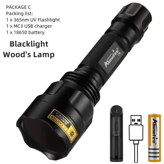 Lampe de Poche LED Ultraviolet Invisible