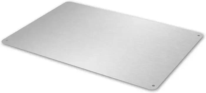 Panneau d'avertissement « Faites attention au chien » - 11,8 x 7,9 pouces, en métal fer forgé durable avec ovale rouge vif et motif agressif, mode noir/blanc