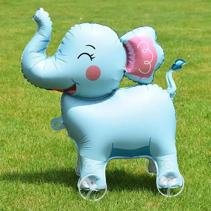 Ballons sur pied en aluminium 4D dinosaure chien chat