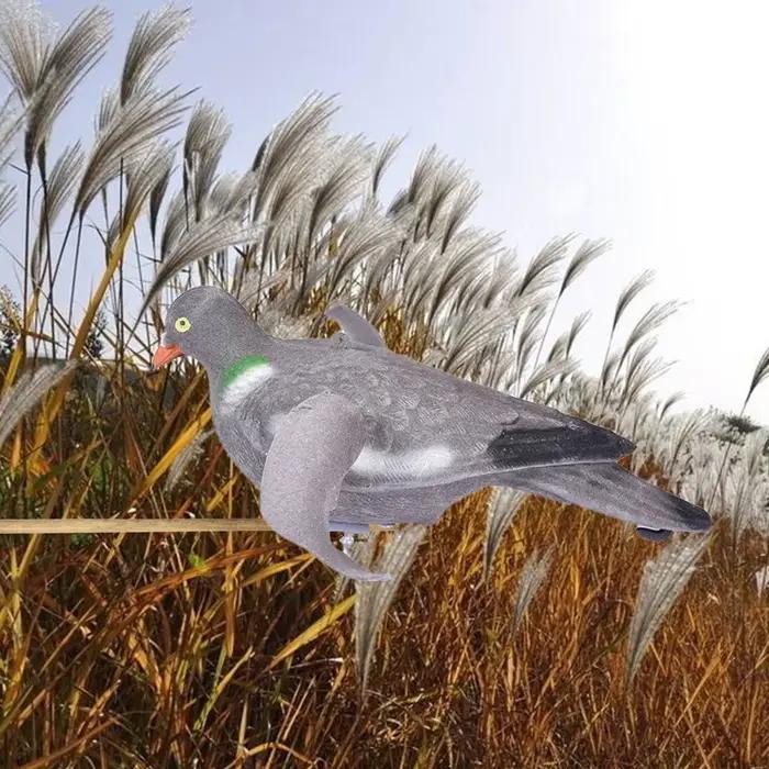 Leurre colombe volant éolien - Appât peint réaliste pour chasse et épouvantail jardin