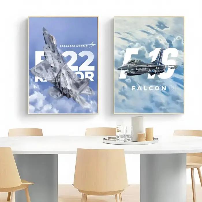 Affiche murale de la série Cool and handsome Fighter Jet, impression artistique, affiche décorative, décoration murale, décoration de la maison, cadeau, sans cadre