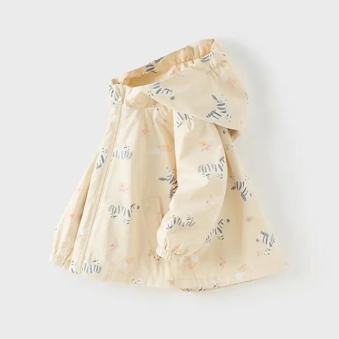 Dave Bella veste pour filles automne printemps enfants mignon Animal imprimé manteau imperméable vêt