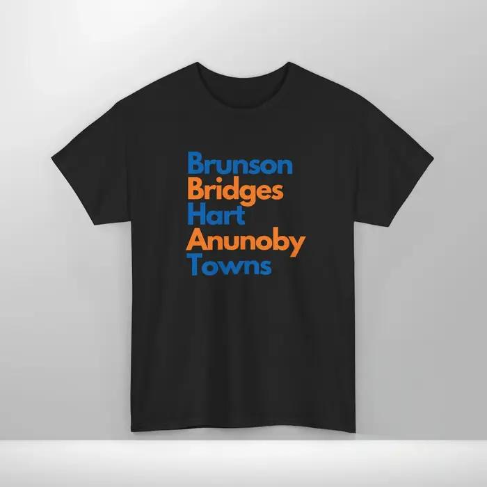 T-shirt Unisexe 2026 New York avec Nom de Joueur – Coton Y2K Tendance Été – Col Rond Manches Courtes – Streetwear