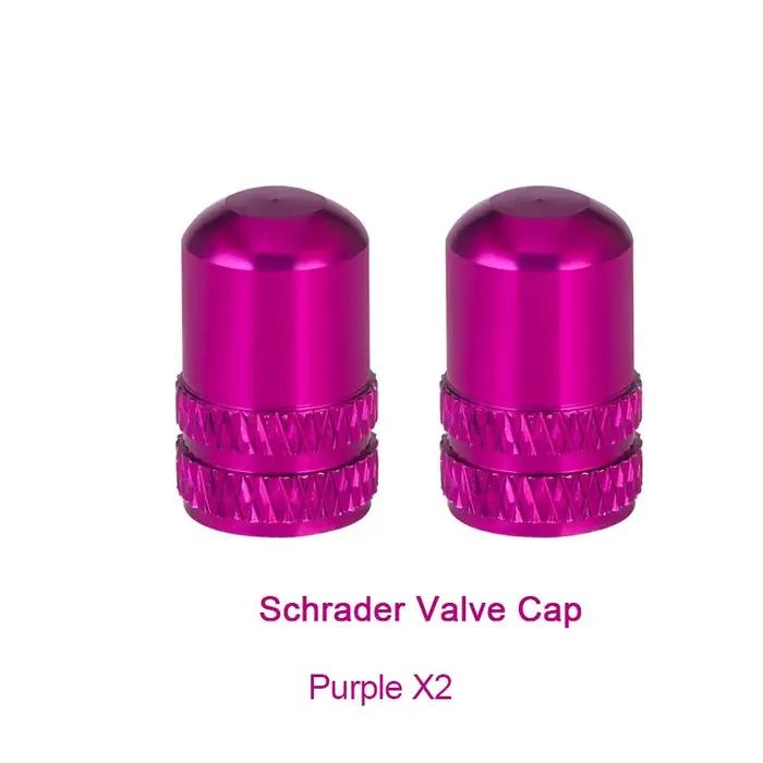 Bouchon de valve en alliage d'aluminium Presta Schrader 2 pièces protection pneu vélo route couleurs variées pour homme femme occasions sportives