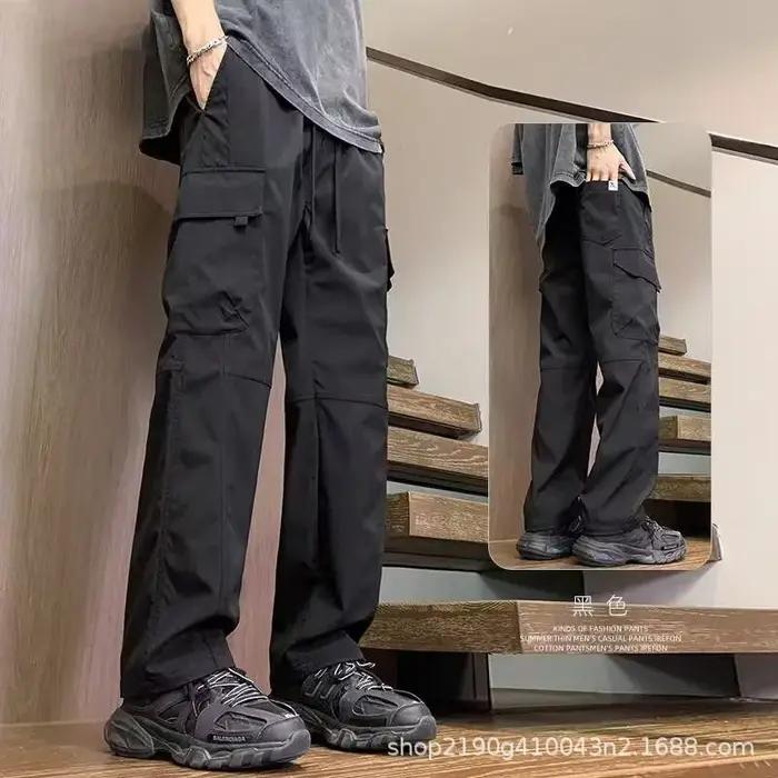 Vêtements pour hommes salopette garçons nouveau Style jeunesse pantalons décontractés été mince