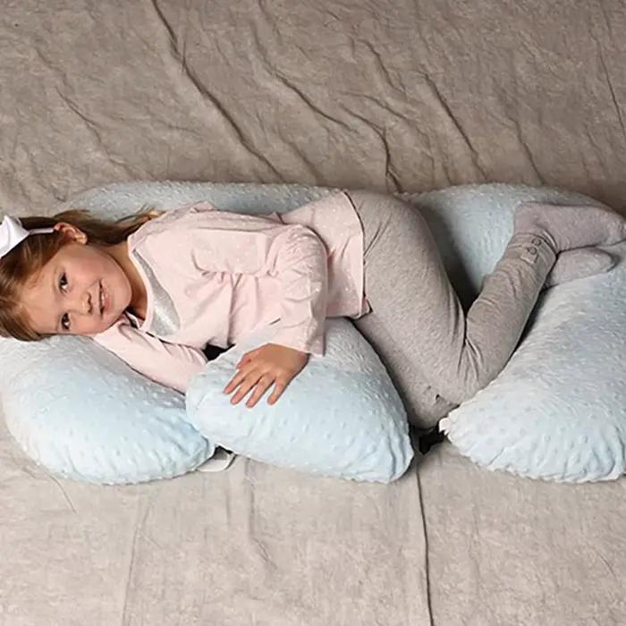 Coussin d'Allaitement Amovible pour Jumeaux, Doux, Anti-crachat de Lait, Multifonctionnel