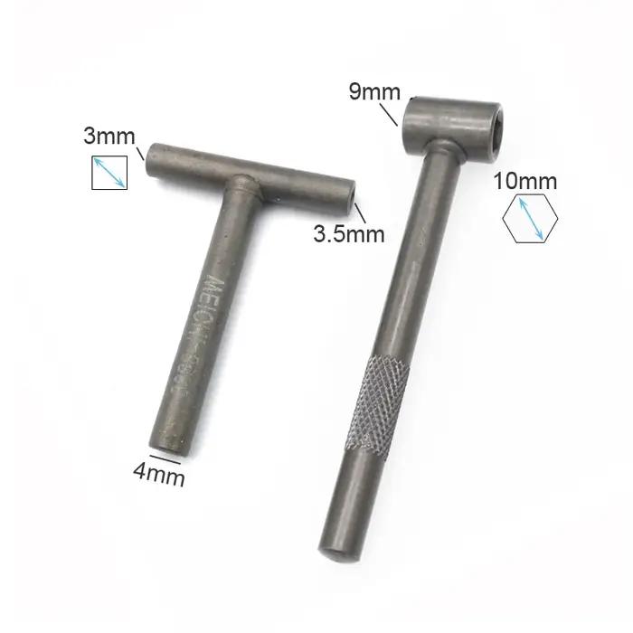 Outil de réglage de soupape de moteur de moto, douille hexagonale carrée, soupape en T essorée, vis